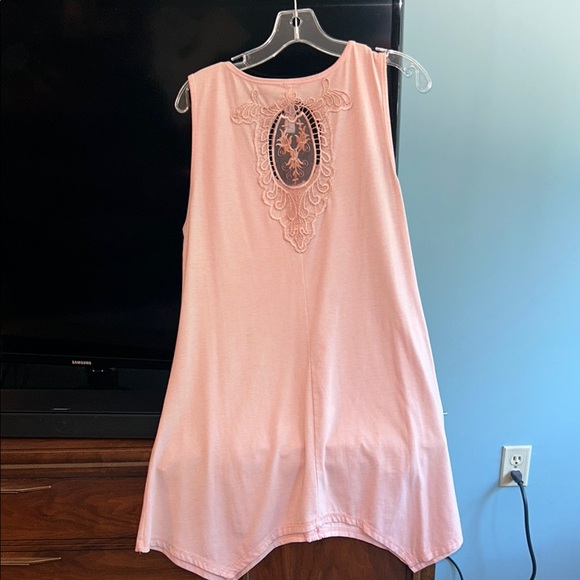 Pretty Angel SEXY & Sophisticated Soft Pink Sleeveless Dress Large WORN ONCE - Picture 7 of 7